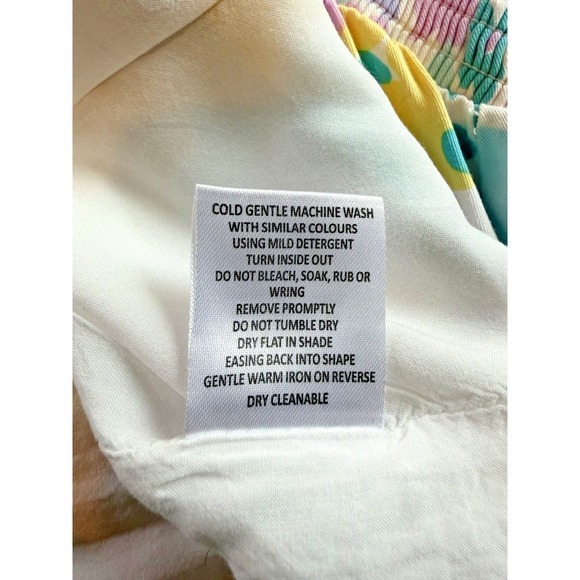 SABO Women's Pastel Floral Backless Cut-Out Mini Dress Size Medium - Picture 11 of 11